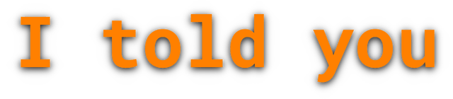 Логотип I told you