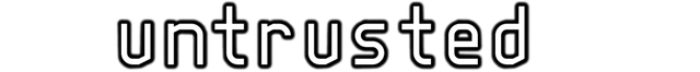 Логотип Untrusted