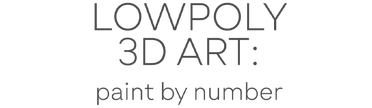 Логотип LowPoly 3D Art Paint by Number