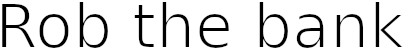 Логотип Rob the bank