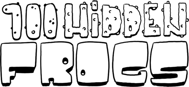 Логотип 100 hidden frogs