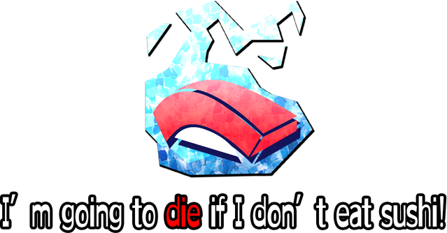 Логотип I’m going to die if I don’t eat sushi!