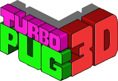 Логотип Turbo Pug 3D