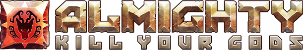 Логотип Almighty: Kill Your Gods