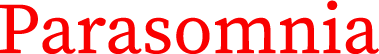 Логотип Parasomnia