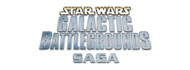 Логотип STAR WARS Galactic Battlegrounds Saga