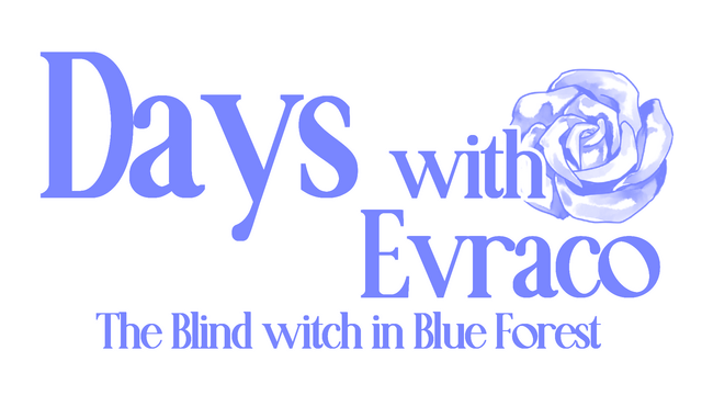 Логотип Days with Evraco: The Blind witch in Blue Forest