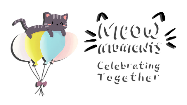 Логотип Meow Moments: Celebrating Together