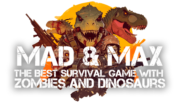 Логотип MAD and MAX: The Best Survival game with Zombies and Dinosaurs