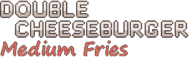 Логотип Double Cheeseburger, Medium Fries