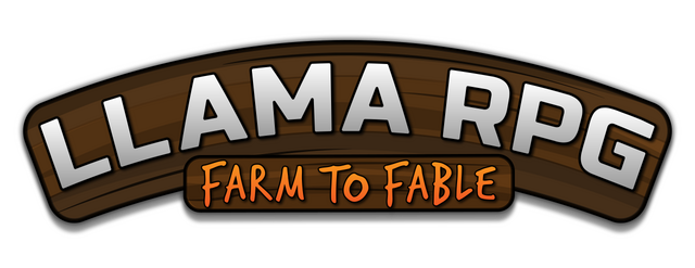 Логотип LlamaRPG: Farm to Fable