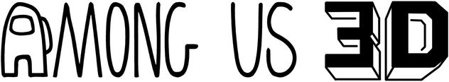 Логотип Among Us 3D