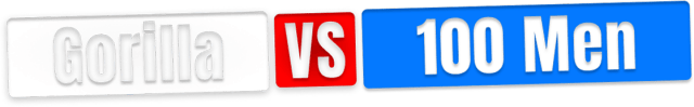 Логотип Gorilla Vs 100 Men