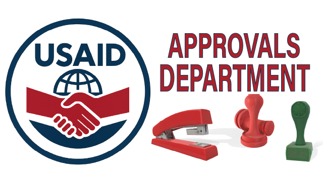 Логотип USAID Approvals Department