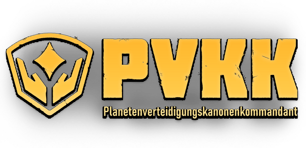 Логотип PVKK: Planetenverteidigungskanonenkommandant