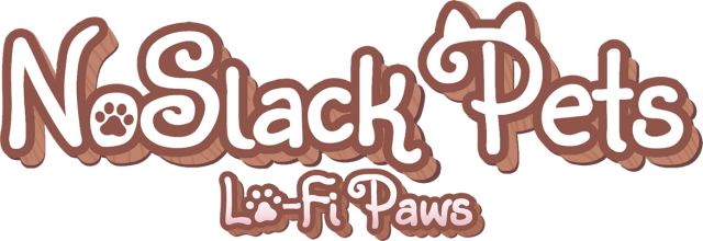 Логотип NoSlack Pets: Lo-Fi Paws