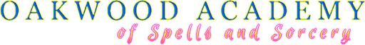 Логотип Oakwood Academy of Spells and Sorcery