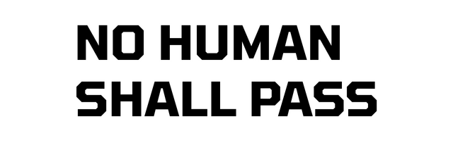 Логотип No Human Shall Pass