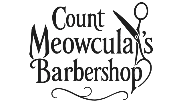 Логотип Count Meowcula's Barbershop