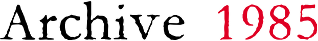 Логотип Archive 1985