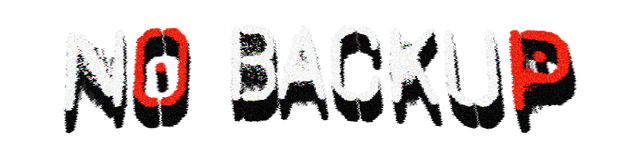 Логотип NO BACKUP