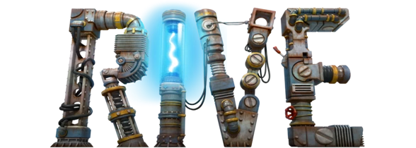 Логотип RIVE: Wreck, Hack, Die, Retry!