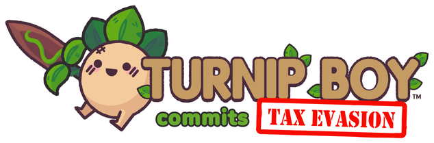 Логотип Turnip Boy Commits Tax Evasion