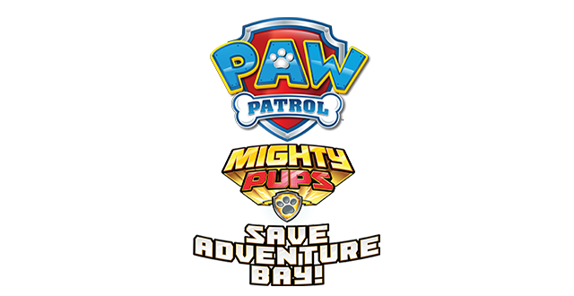 Логотип PAW Patrol Mighty Pups Save Adventure Bay