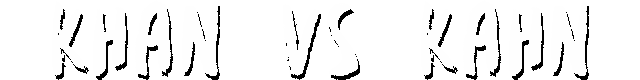 Логотип Khan VS Kahn