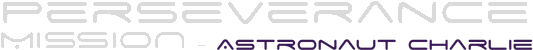 Логотип Perseverance Mission - Astronaut Charlie