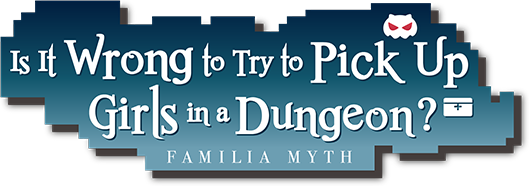 Логотип Is It Wrong to Try to Pick Up Girls in a Dungeon? Infinite Combate