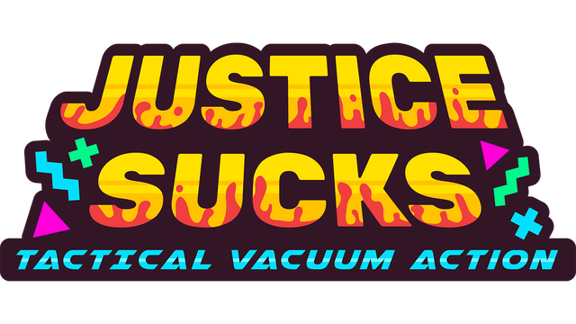 Логотип JUSTICE SUCKS: Tactical Vacuum Action
