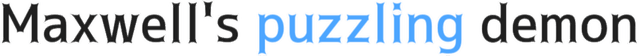 Логотип Maxwell's puzzling demon