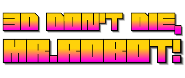 Логотип 3D Don't Die Mr Robot