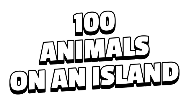 Логотип 100 ANIMALS ON AN ISLAND