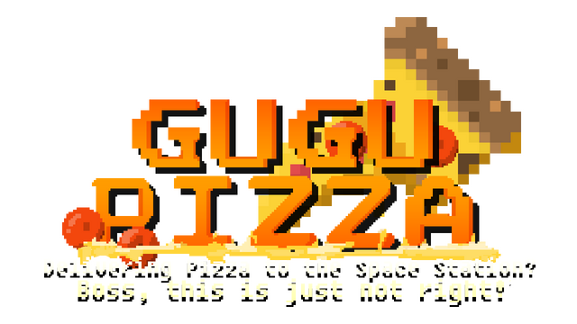 Логотип GuGu Pizza: Delivering Pizza to the Space Station? Boss, this is just not right!