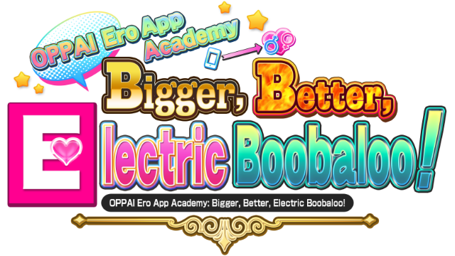 Логотип OPPAI Ero App Academy Bigger, Better, Electric Boobaloo!