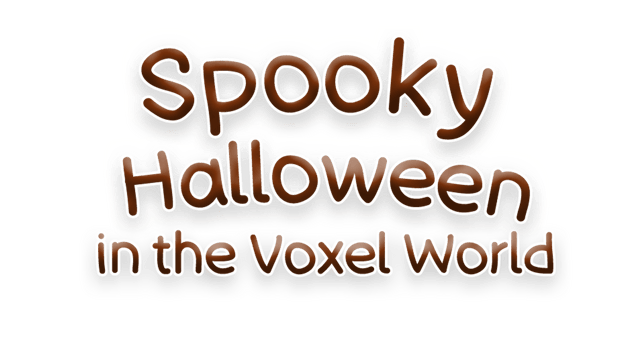 Логотип Spooky Halloween in the Voxel World