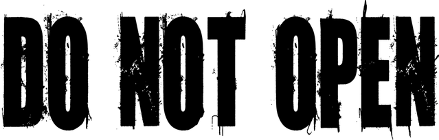 Логотип DO NOT OPEN