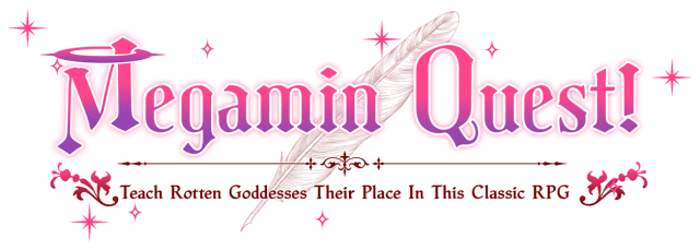 Логотип Megamin Quest! Teach Rotten Goddesses Their Place In This Classic RPG