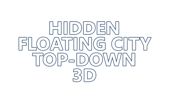 Логотип Hidden Floating City Top-Down 3D