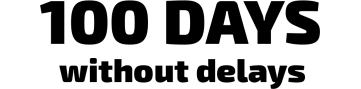 Логотип 100 Days without delays