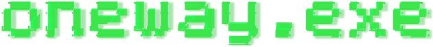 Логотип oneway.exe: Module 1.0