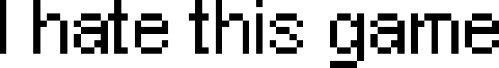 Логотип I hate this game