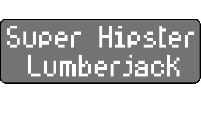 Логотип Super Hipster Lumberjack