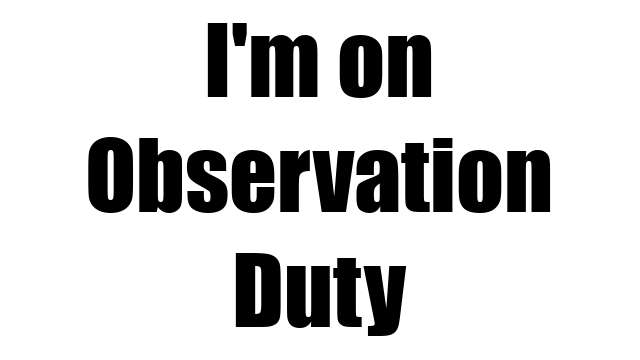 Логотип I'm on Observation Duty