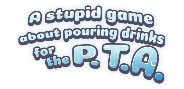 Логотип A stupid game about pouring drinks for the P.T.A.